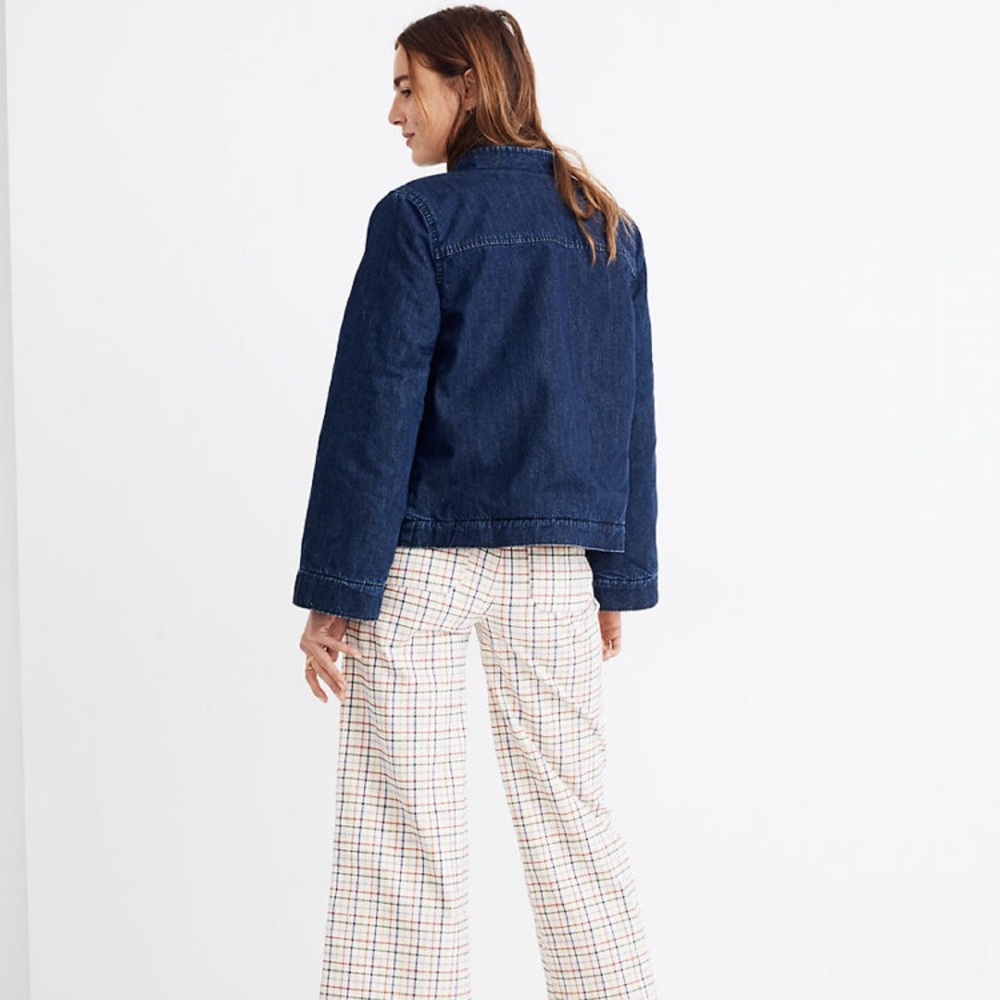 Madewell Reversible Sherpa Jean Jacket Size Small - Picture 3 of 8